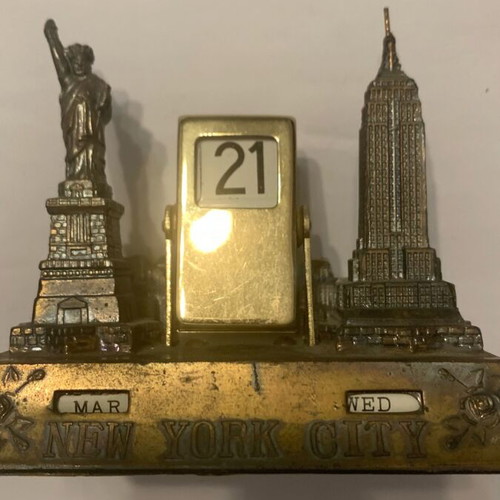 Desk calendar used New York
