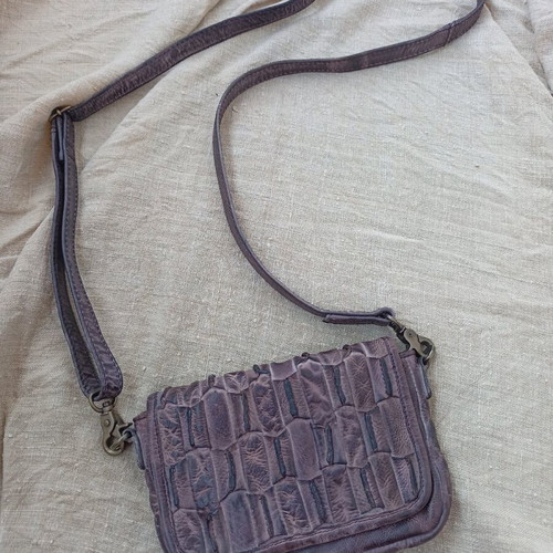 Vintage leather shoulder bag Depeche like new, brown