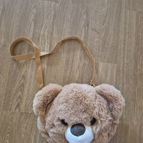 Teddy bear bag like new, brown