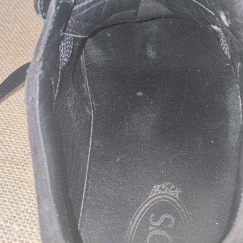 Tod’s black suede sneakers used, size 42.5-43