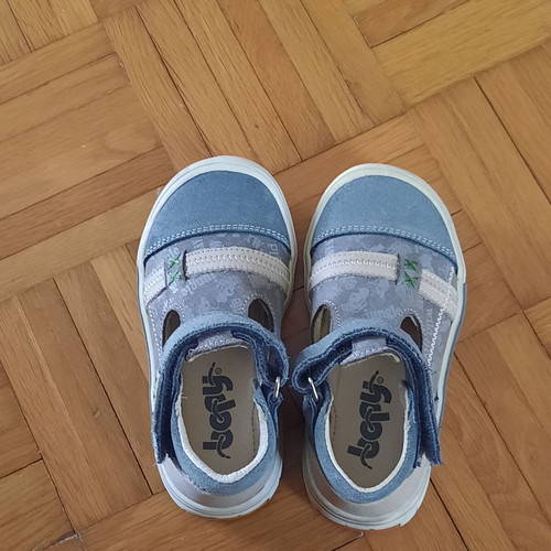 Bopy sandals for boys size 25 like new, grey and blue
