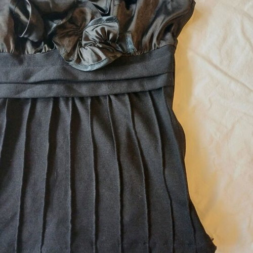 Vintage sleeveless blouse used, black, size M