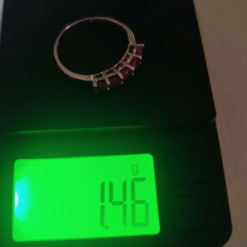 18K Gold Ring with Verneuil Rubies, New