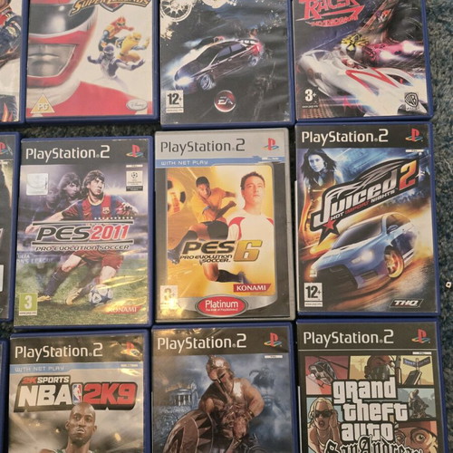 Ps2 games pack with 18 used games in their cases