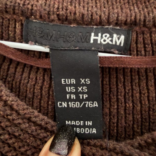 H&M jacket used, brown, size XS
