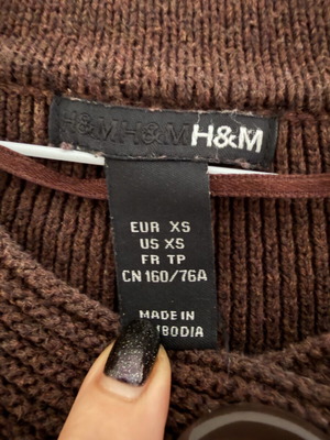 H&M jacket used, brown, size XS