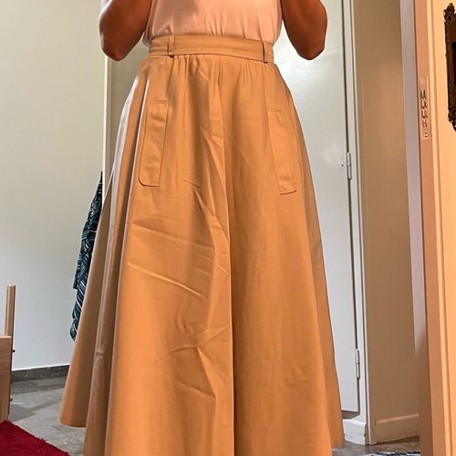 Vintage beige skirt like new, size S 36 8