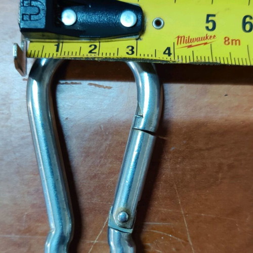 Stainless Steel Safety Carabiners 80mm set of 12, like new