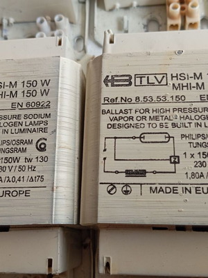 Μαγνητικά ballast 150W TLV σαν καινούργια, πακέτο 8 τεμαχίων