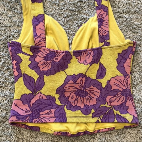 Zara crop tops like new, floral corset style and plain sleeveless