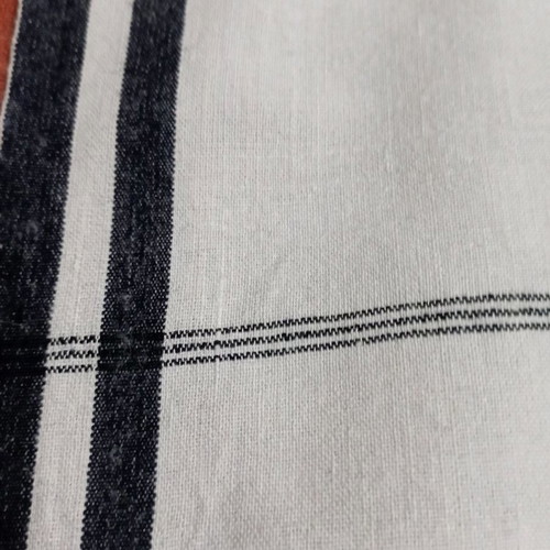 Loom fabric new, black and white, width 39-40 cm