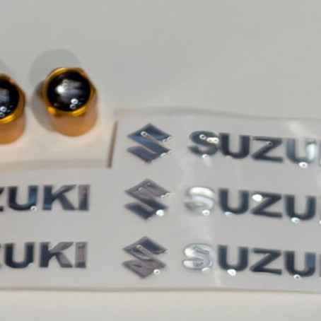 Suzuki Vitara golden decal and valve caps new