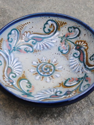 Old Sklavaina ceramic used with embossed decoration