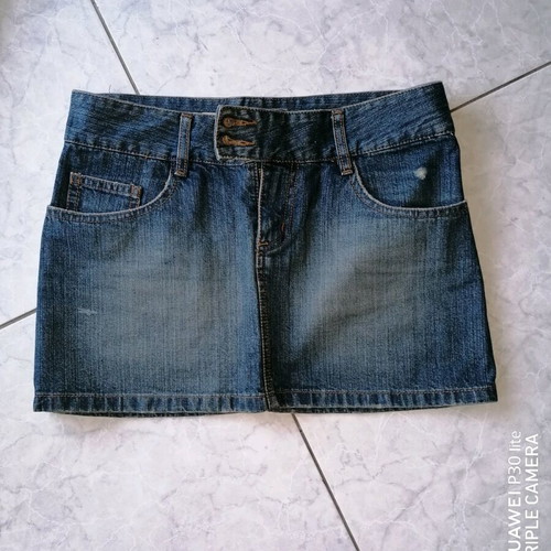 Trf women's mini jean skirt like new, blue, size S