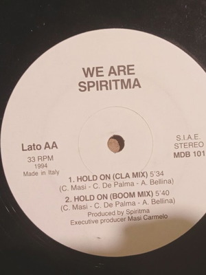 We Are Spiritma Hold On LP maxi single used, electronic
