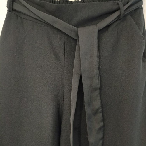 Culotte black high-waisted pants like new, one size