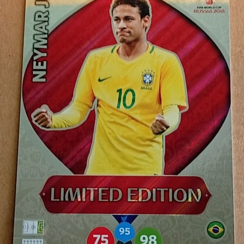 Panini XXL Limited Edition World Cup 2018 Neymar card like new