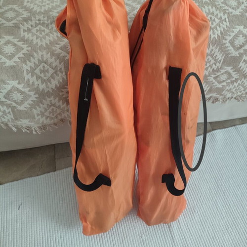 Children's folding beach chairs set of 2, used, tiger design