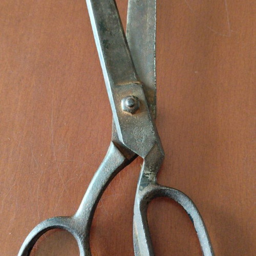 Vintage F.Klein Solingen Tailor Scissors 23 cm used, carbon steel