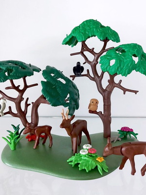 Playmobil δέντρα με ελάφια και πουλιά μεταχειρισμένα
