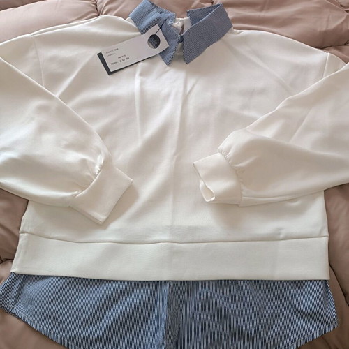 Women's blouse new with integrated shirt, one size