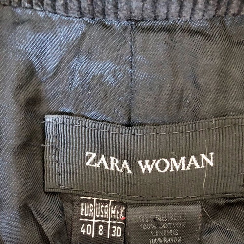 Corduroy blazer jacket Zara used, black, size L