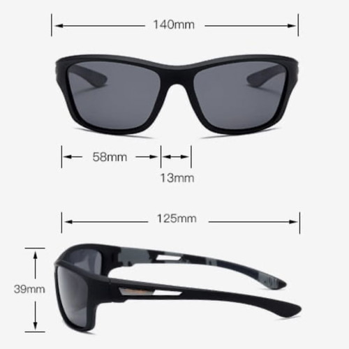 PolarSky Polarized Sports Sunglasses New, Blue and Green
