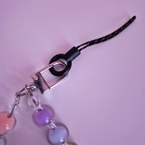 Bracelet keychain with colorful plastic beads new