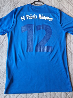 Αυθεντική μπλε φανέλα FC Phönix München με νούμερο 12, μέγεθος L, σαν καινούργια