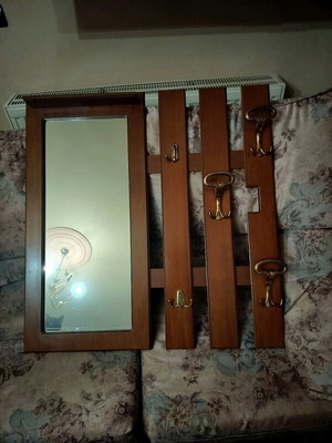 Mirror coat rack used