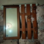 Mirror coat rack used