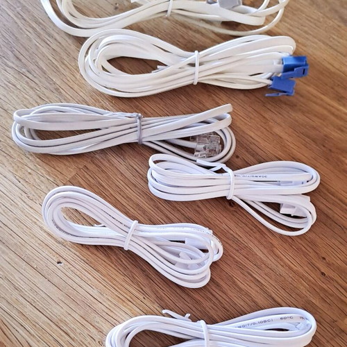 Telephony accessories new, set of 13 pieces