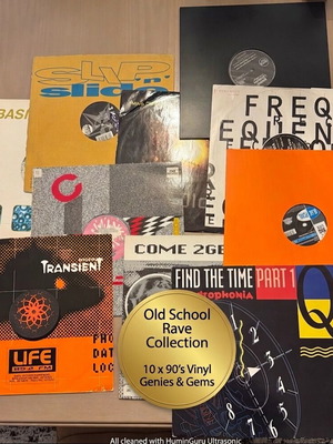 Συλλογή 10 βινυλίων 90s Old School Rave μεταχειρισμένη