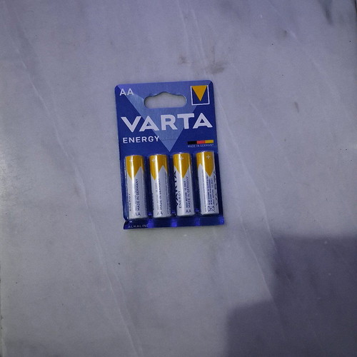 Varta batteries new, 4 packs with D, 9V, AA, AAA types