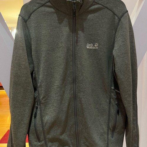 Jack Wolfskin Stormlock 3 in 1 Jacket men’s like new, gray/green, size L