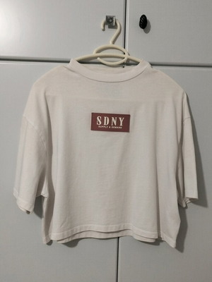 Supply & Demand sports shirt like new, cotton, white and pink