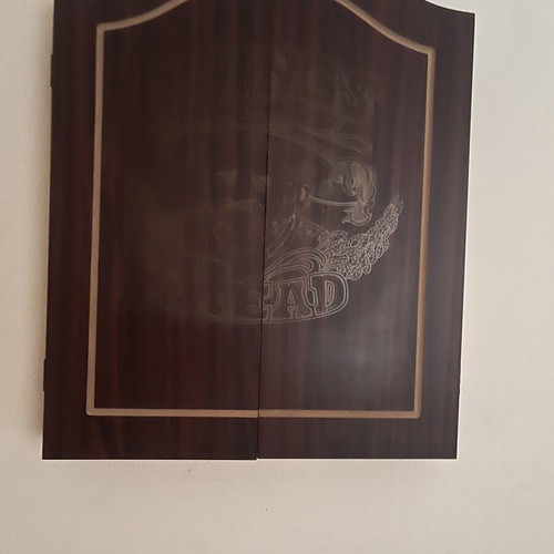 Luxury dartboard with cabinet like new