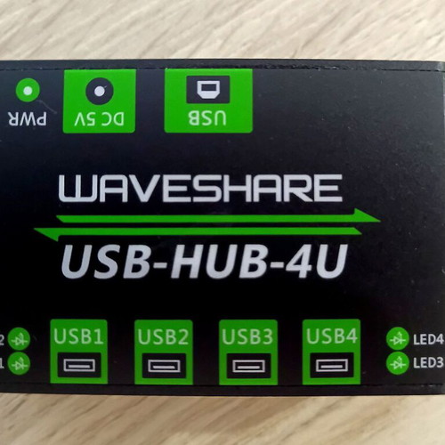 Waveshare USB-HUB-4U 4-Port Industrial USB Hub new