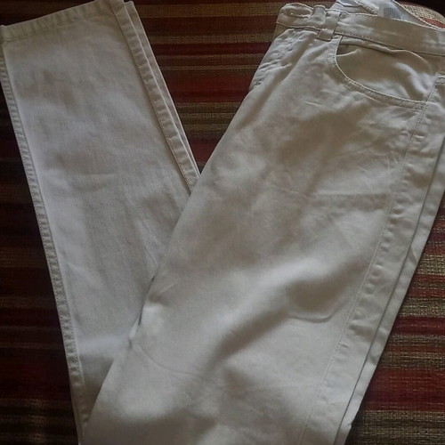 Jean like new, straight fit, light yellow-cream, size 170 cm for 14 years old