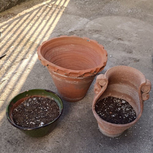 Handmade terracotta decorative flowerpot