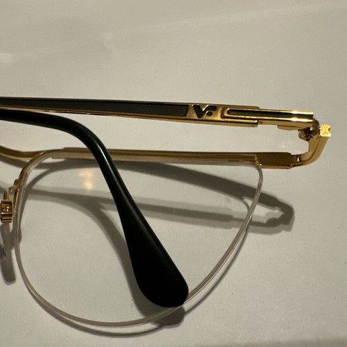 Vogue VO3031 ORO/NERO eyeglasses new, metal semi-rim frame