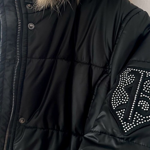 Philipp Plein Couture women's black jacket with fur like new, size large