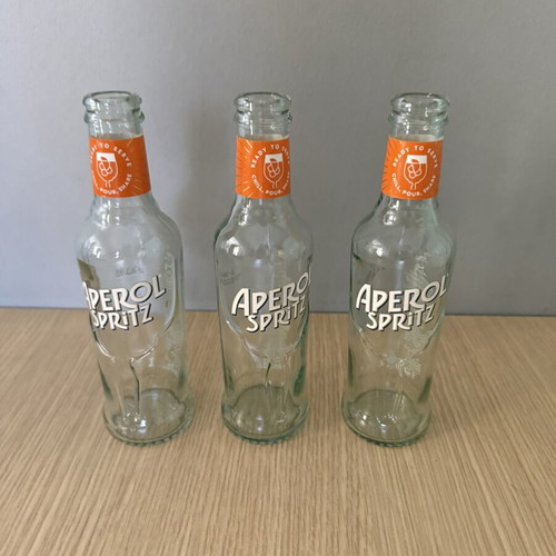 Aperol Empty Bottles like new, set of 3