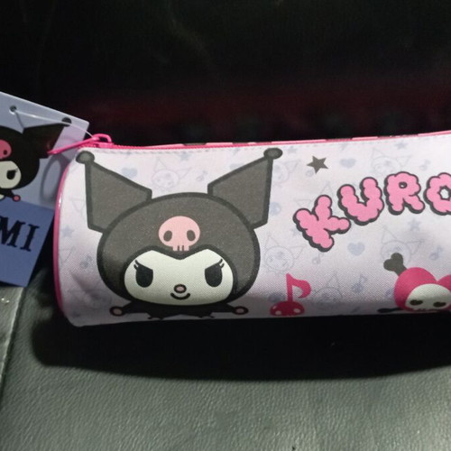 Kuromi Pencil Case Barrel 23x8cm new