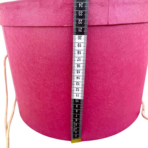 Large fuchsia storage box like new