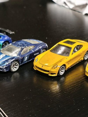 Hot Wheels Ferrari pack used in moderate condition