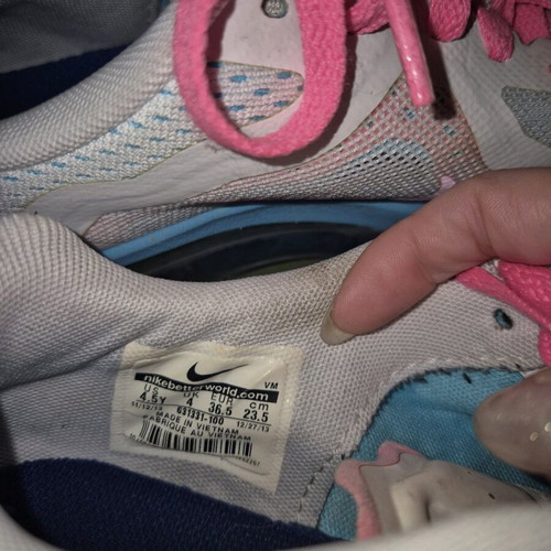 Nike Airmax 2014 athletic shoes like new, size 36.5, white and pink