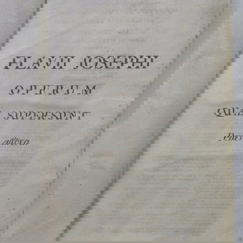 Φλάβιος Ιώσηπος Τα Ευρισκόμενα 1720