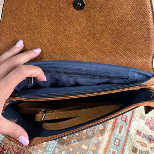 Tan handbag like new