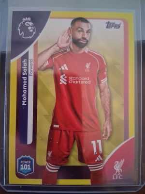 Κάρτα Mohamed Salah 2025-26 Topps Premier League Yellow Parallel σαν καινούργιο